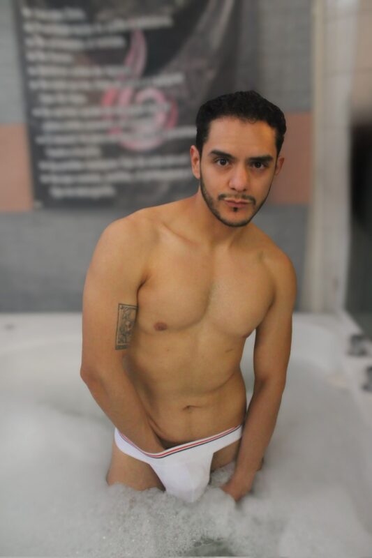Mexican gay porn performer Alex Onti