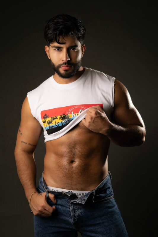 Colombian gay porn performer Andrés Milán