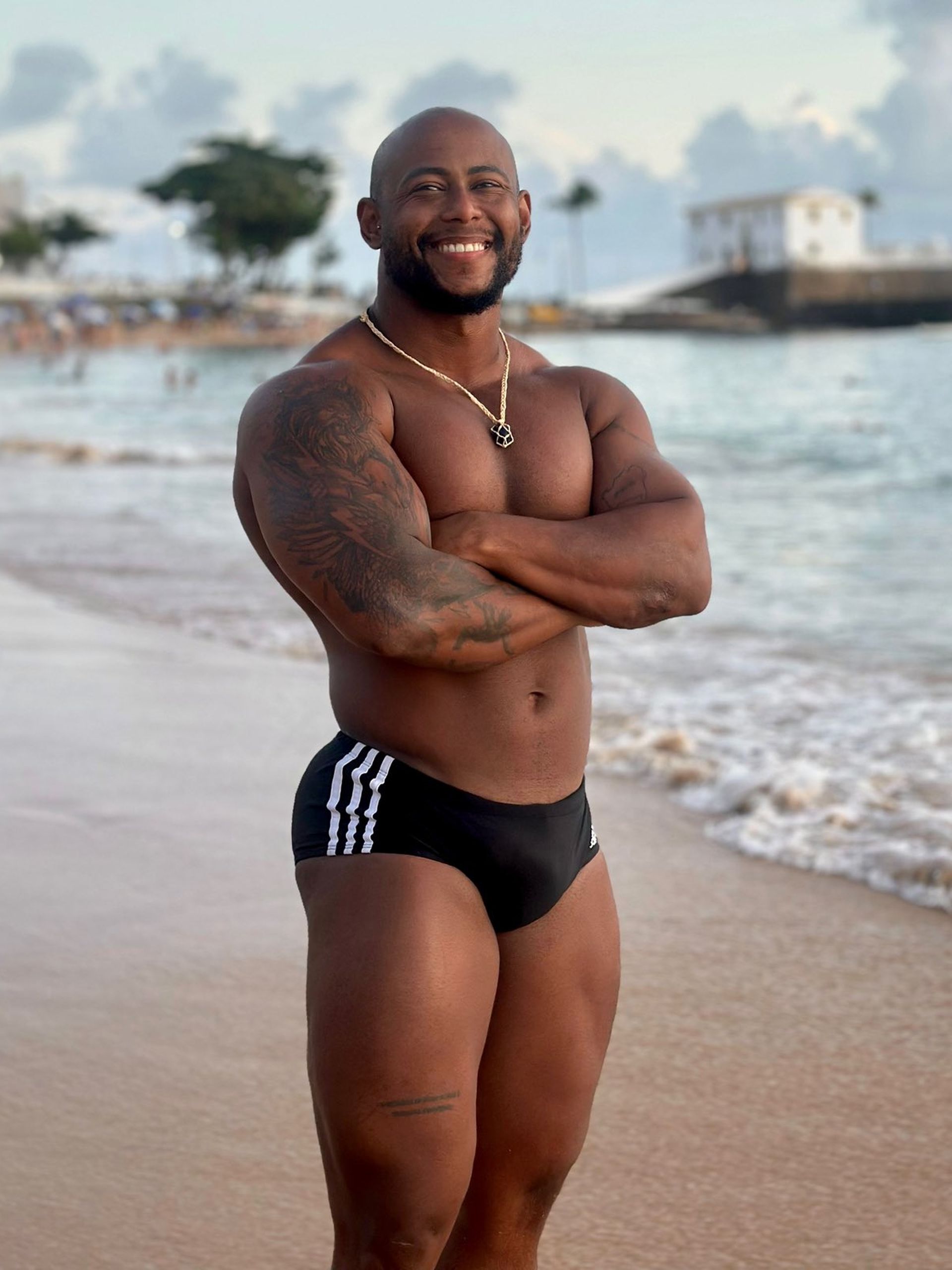 Brazilian gay porn performer Bodybuilder Black