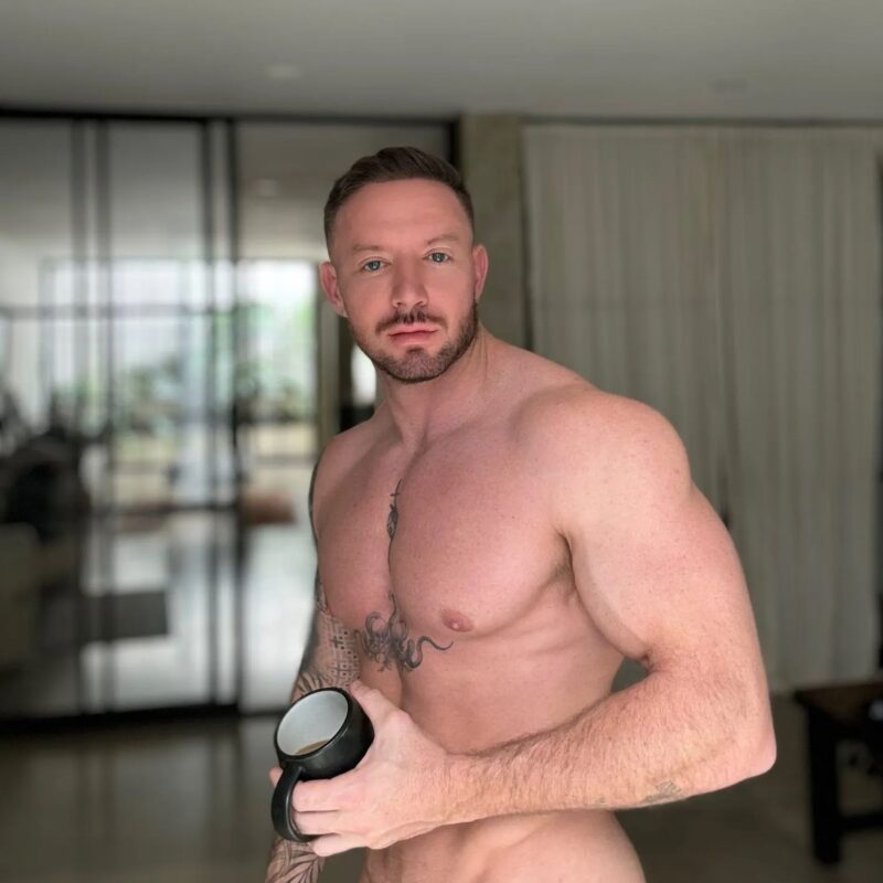 American gay porn performer Holden Hunt based in Colombia