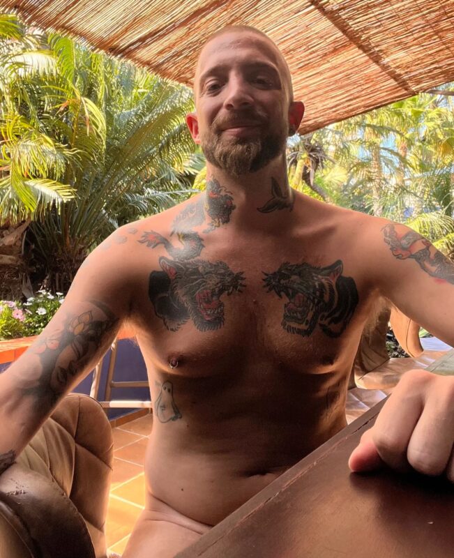 Argentinian gay porn performer Naked Yogui