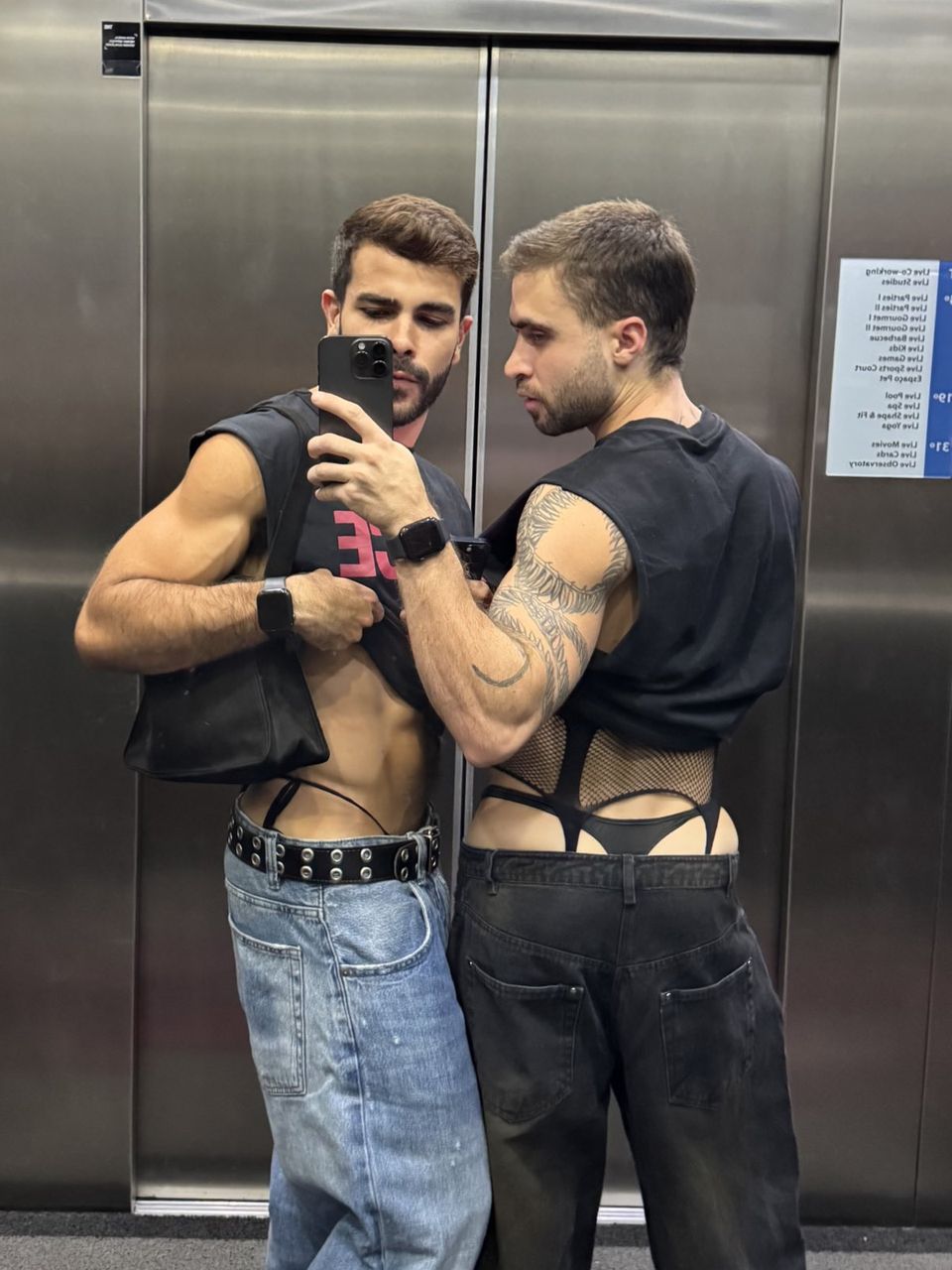 Brazilian gay porn performers Filipe Demarchi and Leonardo Origa