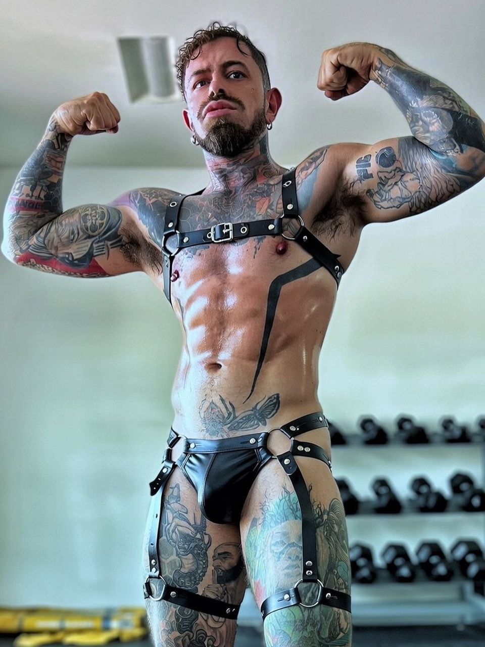 Colombian gay porn performer Harley Pierrot